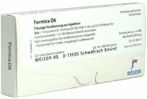 Weleda Formica D6 8 x 1 ml Ampullen