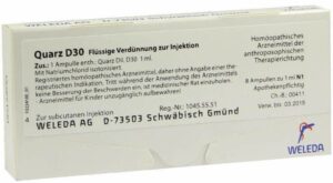 Weleda Quarz D30 8 x 1 ml Ampullen