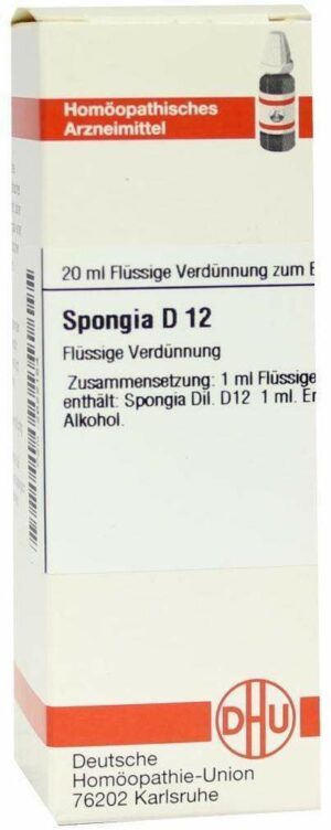Spongia D12 Dilution 20 ml Dilution