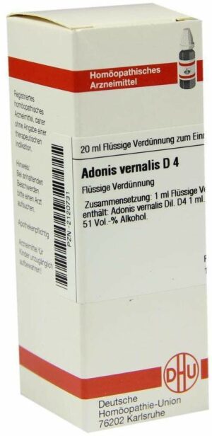 Adonis Vernalis D4 Dhu 20 ml Dilution