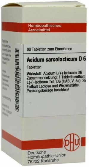 Acidum Sarcolactic D 6 Tabletten
