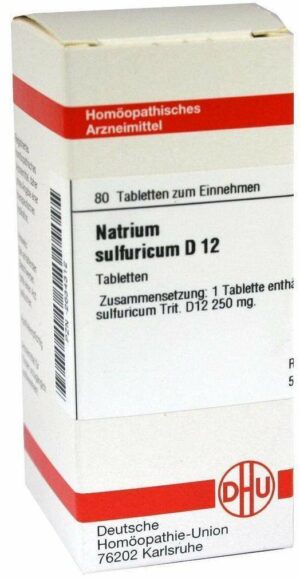 Natrium Sulfuricum D 12 80 Tabletten
