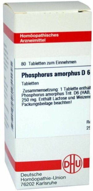 Phosphorus Amorphus D6 80 Tabletten