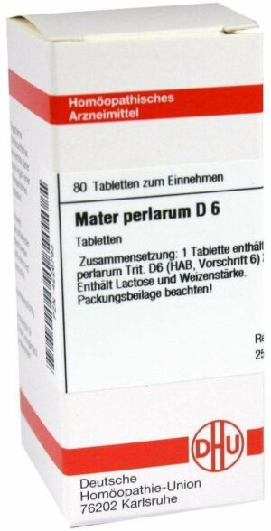 Mater Perlarum D 6 Tabletten