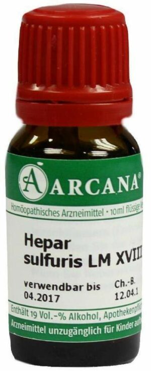 Hepar Sulfuris Lm 18 Dilution 10 ml