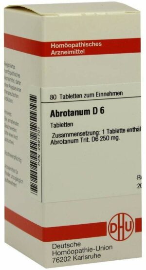 Abrotanum D 6 80 Tabletten