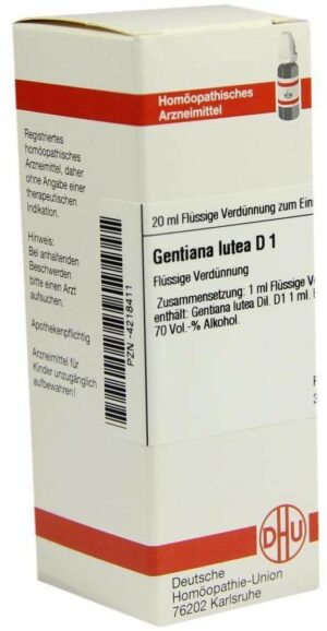 Gentiana Lutea D1 20 ml Dilution
