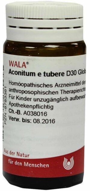 Wala Aconitum e tubere D30 20 g Globuli