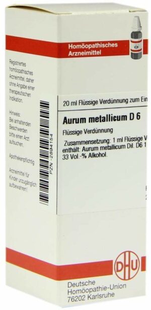 Aurum Metallicum D 6 20 ml Dilution