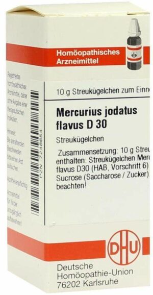 Dhu Mercurius Jodatus Flavus D30 Globuli