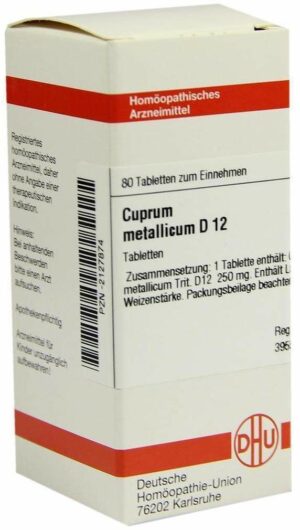 Cuprum Metallicum D 12 80 Tabletten