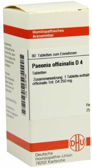Dhu Paeonia Officinalis D4 Tabletten