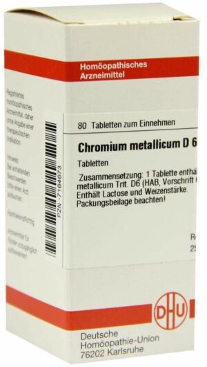 Chromium Metallicum D6 80 Tabletten