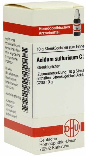 Acidum Sulfuricum C 200 Globuli