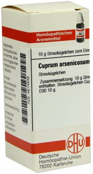 Cuprum Arsenicosum D 30 Globuli