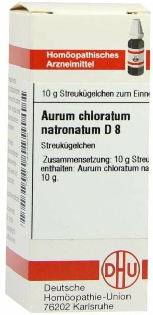 Aurum Chloratum Natronatum D 8 Globuli