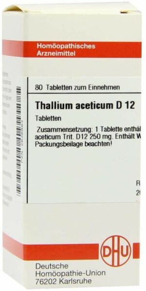 Thallium Acet. D 12 Tabletten