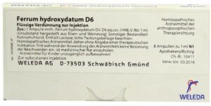 Weleda Ferrum hydroxydatum D6 8 x 1 ml Ampullen
