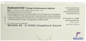 Weleda Dyskrasit D20 8 x 1 ml Ampullen