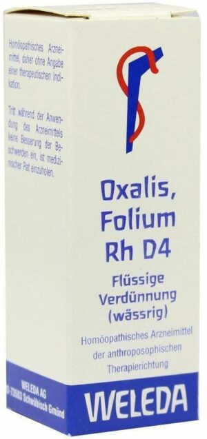 Weleda Oxalis Folium Rh D4 20 ml Dilution