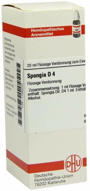 Spongia D4 Dilution 20 ml Dilution