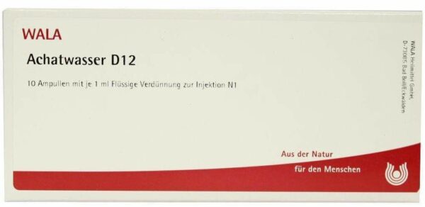 Wala Achatwasser D12 10 x 1 ml Ampullen