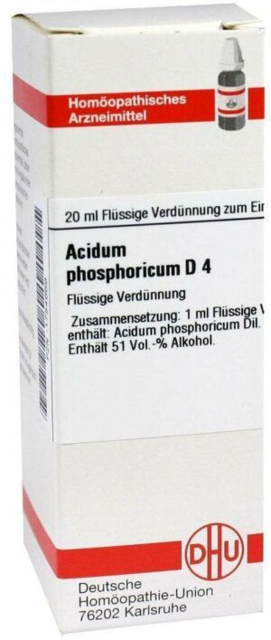 Acidum Phosphoricum D 4 20 ml Dilution
