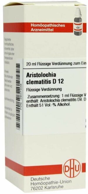 Aristolochia Clematitis D 12 Dilution