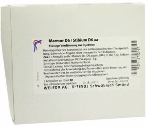 Weleda Marmor D6 Stibium D6 aa 5 x 10 ml Ampullen