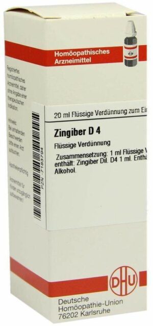 Zingiber D 4 Dilution 20 ml
