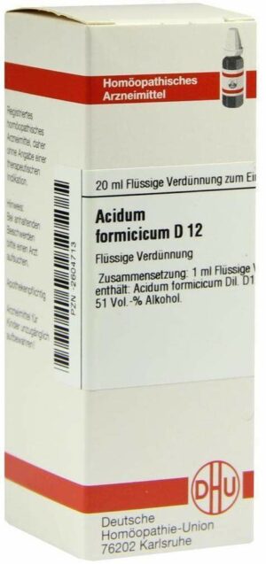Acidum Formicicum D 12 20 ml Dilution