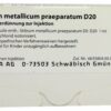 Weleda Stibium Metallicum Praeparatum D20 Weleda 8 x 1 ml Ampullen