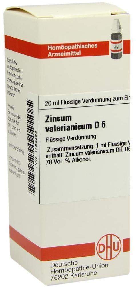 Zincum Valerianicum D6 Dhu 20 ml Dilution