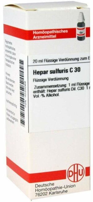 Hepar Sulfuris C30 Dhu 20 ml Dilution