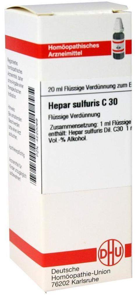 Hepar Sulfuris C30 Dhu 20 ml Dilution