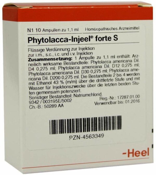 Phytolacca Injeel Forte S 10 Ampullen