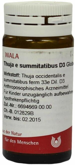 Wala Thuja e summitatibus D3 20 g Globuli