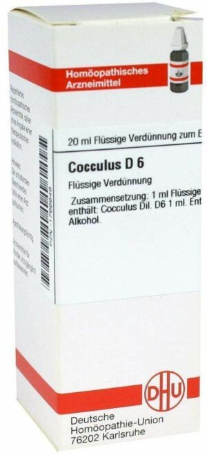 Dhu Cocculus D6 20 ml Dilution