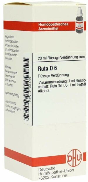 Ruta D6 Dilution 20 ml Dilution