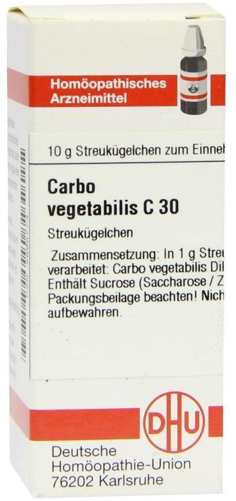 Carbo Vegetabilis C30 10 G Globuli