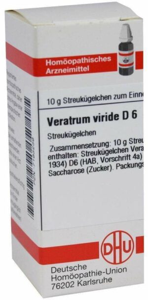 Veratrum Viride D 6 Globuli 10 G