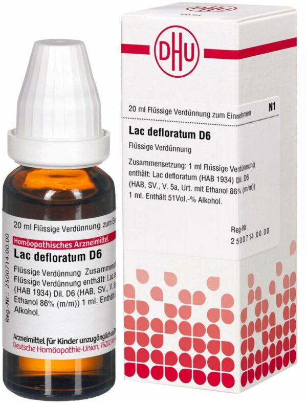 Lac Defloratum D 6 Dilution