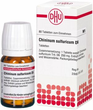 Chininum Sulfuricum D 6 80 Tabletten