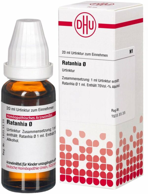 Ratanhia Urtinktur D 1 20 ml Lösung