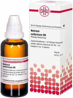 Natrium Sulfuricum D 6 50 ml Dilution