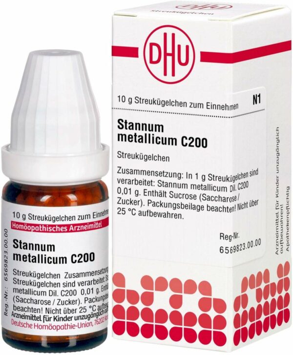 Stannum Metallicum C 200 Globuli 10 G