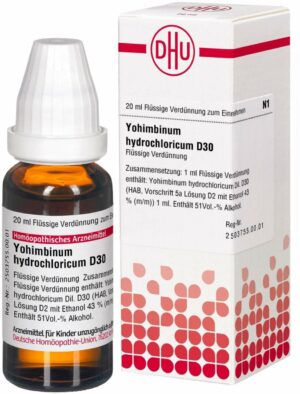 Yohimbinum Hydrochloricum D 30 Dilution 20 ml Lösung