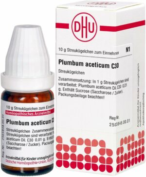 Plumbum Aceticum C 30 Globuli 10 Gramm