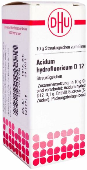 Acidum Hydrofluoricum D 12 Globuli