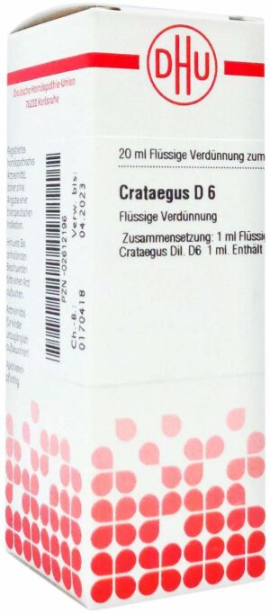 Crataegus D 6 Dilution 20 ml